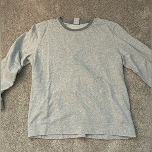Nike Yoga Men's Heathered Grey‎ Crewneck Sweatshirt Large